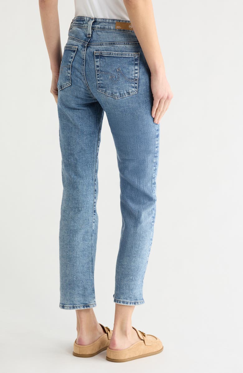 AG Mari High Waist Ankle Slim Straight Leg Jeans, Alternate, color, Sunset