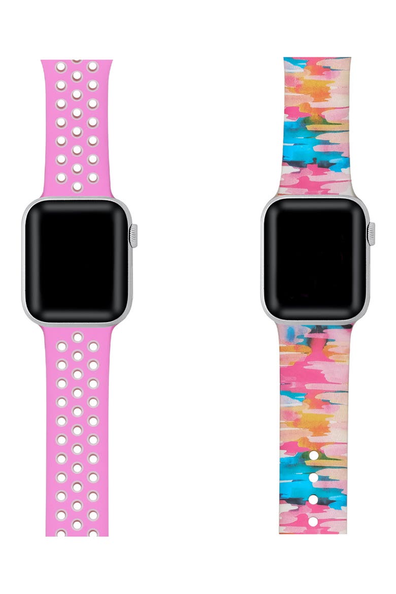 Assorted 2-Pack Silicone Apple Watch® Watchbands, Alternate, color, ASSORTED