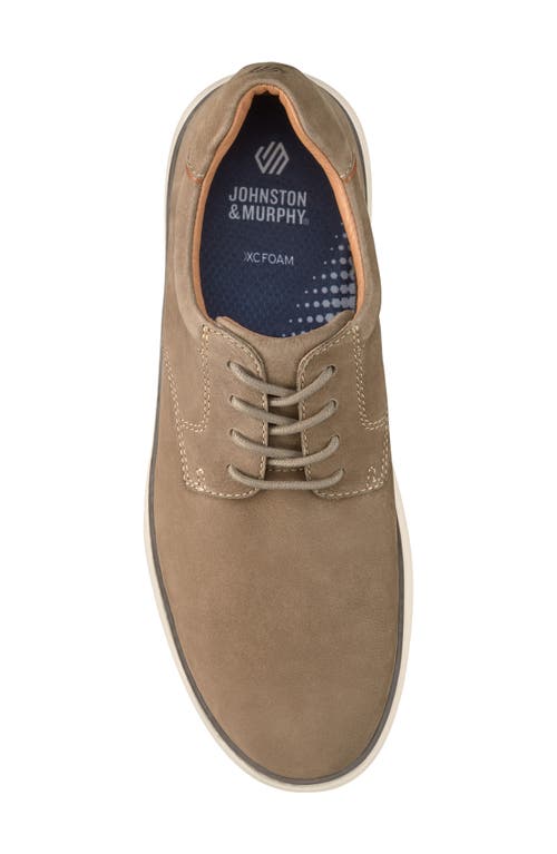 Johnston & Murphy Mcguffey 2 Plain Toe Derby In Taupe Tumbled Nubuck