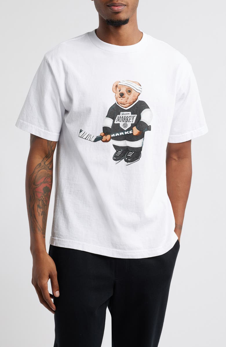 MARKET Hockey Bear Graphic T-Shirt, Main, color, 