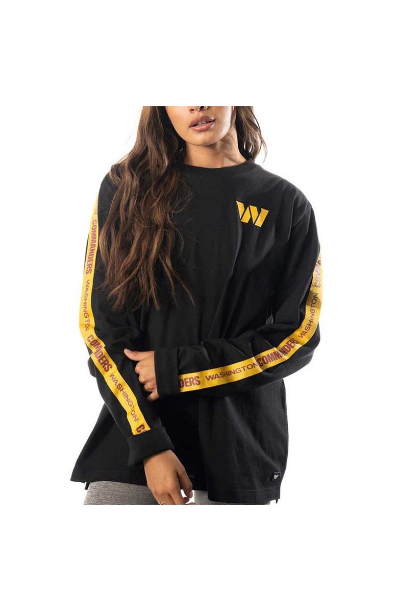 THE WILD COLLECTIVE Women's The Wild Collective Black Washington Commanders Long Sleeve T-Shirt, Alternate, color, Black