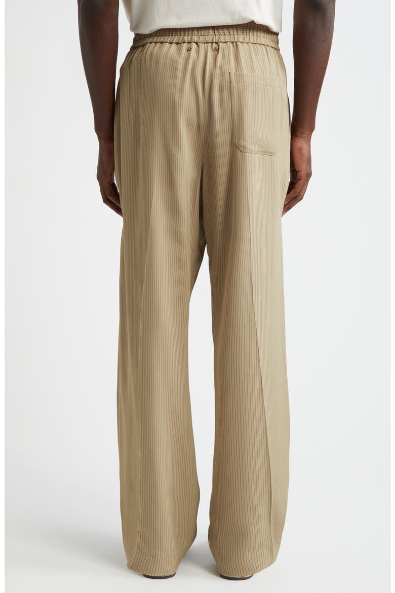 Journey Ivan Pinstripe Wide Leg Pants, Alternate, color, TRAVERTINE