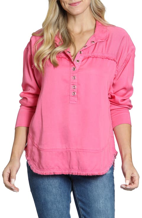 Grommet Henley Chambray Top