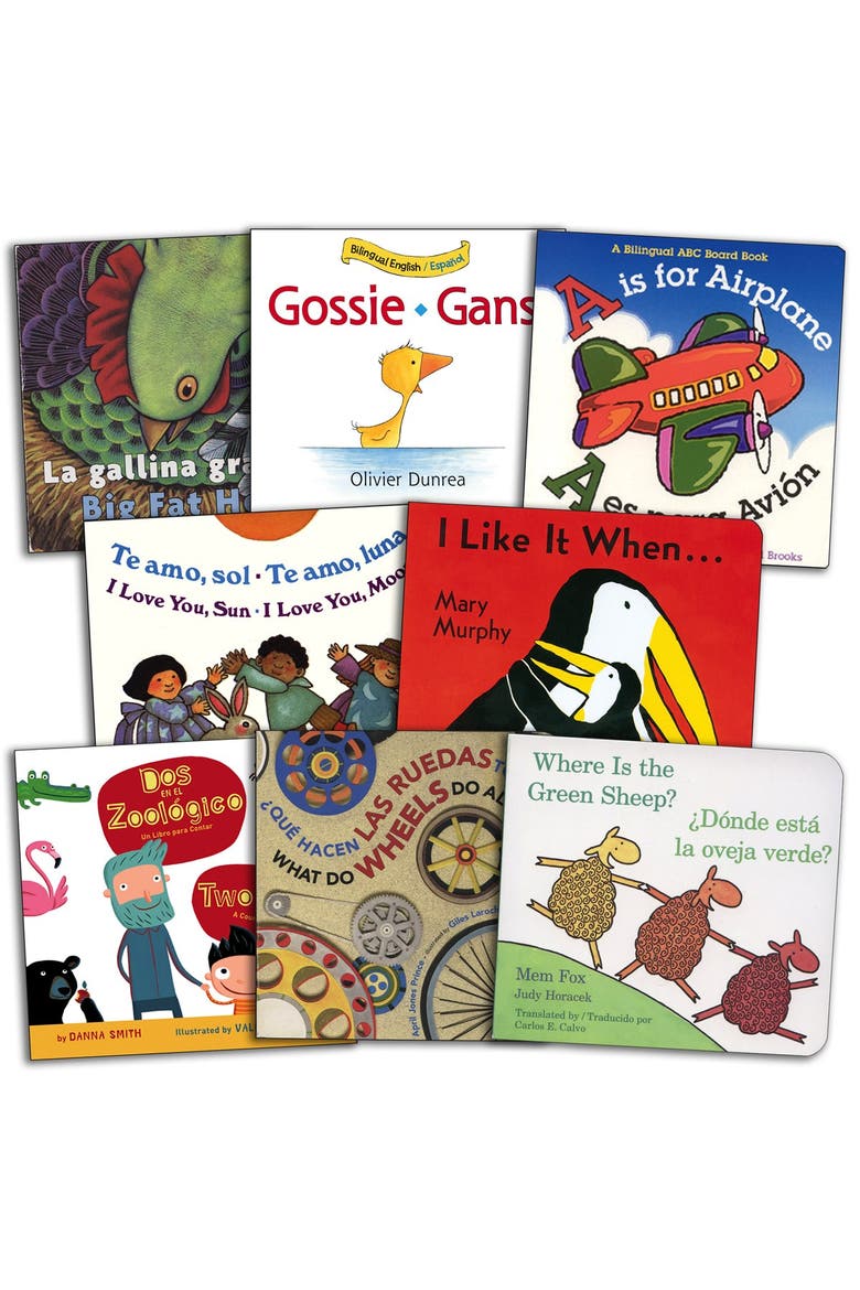Bilingual Board Books Assortment - Set of 8, Main, color, Multicolor