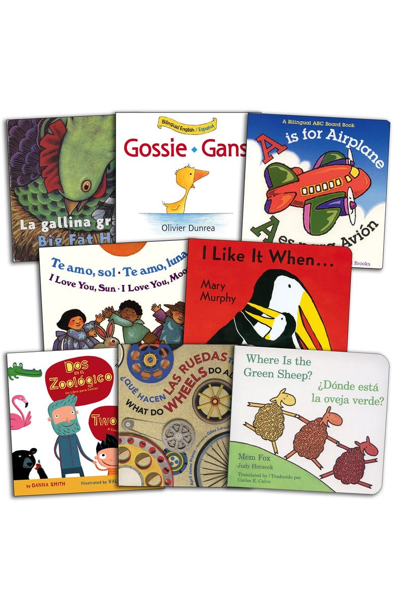 Kaplan Early Learning Company Bilingual Board Books Assortment - Set of 8, Main, color, Multicolor