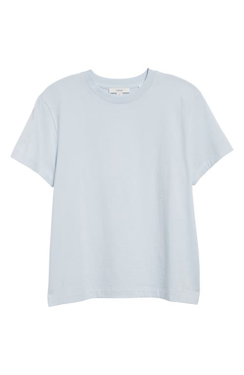Vince Pima Cotton Crewneck T-shirt In Sky Powder