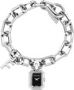 FERRAGAMO 'F' Charm Bracelet Watch, 16mm x 21mm