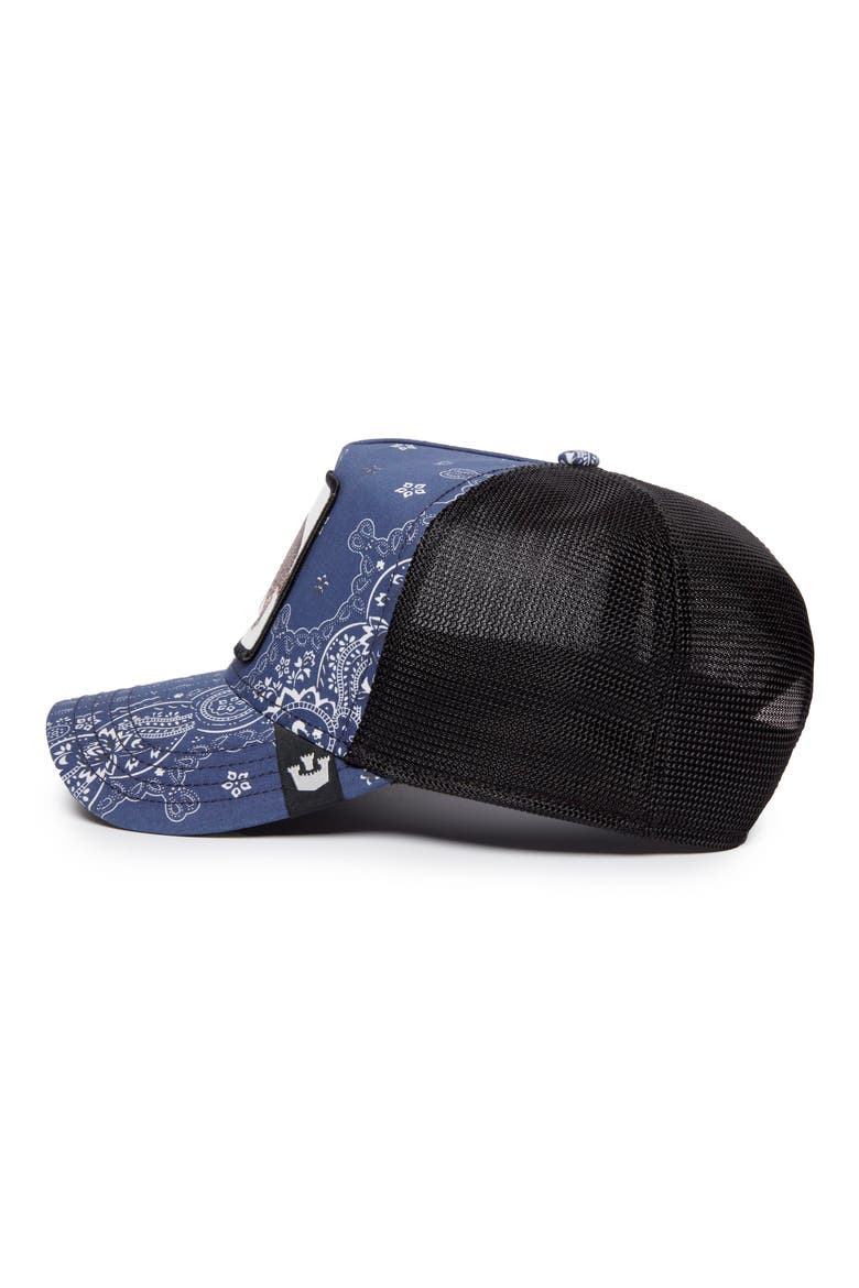 Mo' Money Anteater Trucker Hat, Alternate, color, BLUE