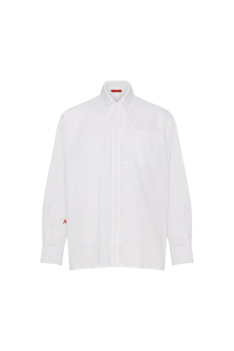 Daydreamers White Striped Woven Shirt, Main, color, grey