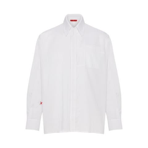 Daydreamers White Striped Woven Shirt