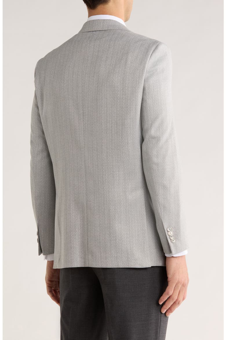 Two-Button Notch Lapel Sport Coat, Alternate, color, GREY