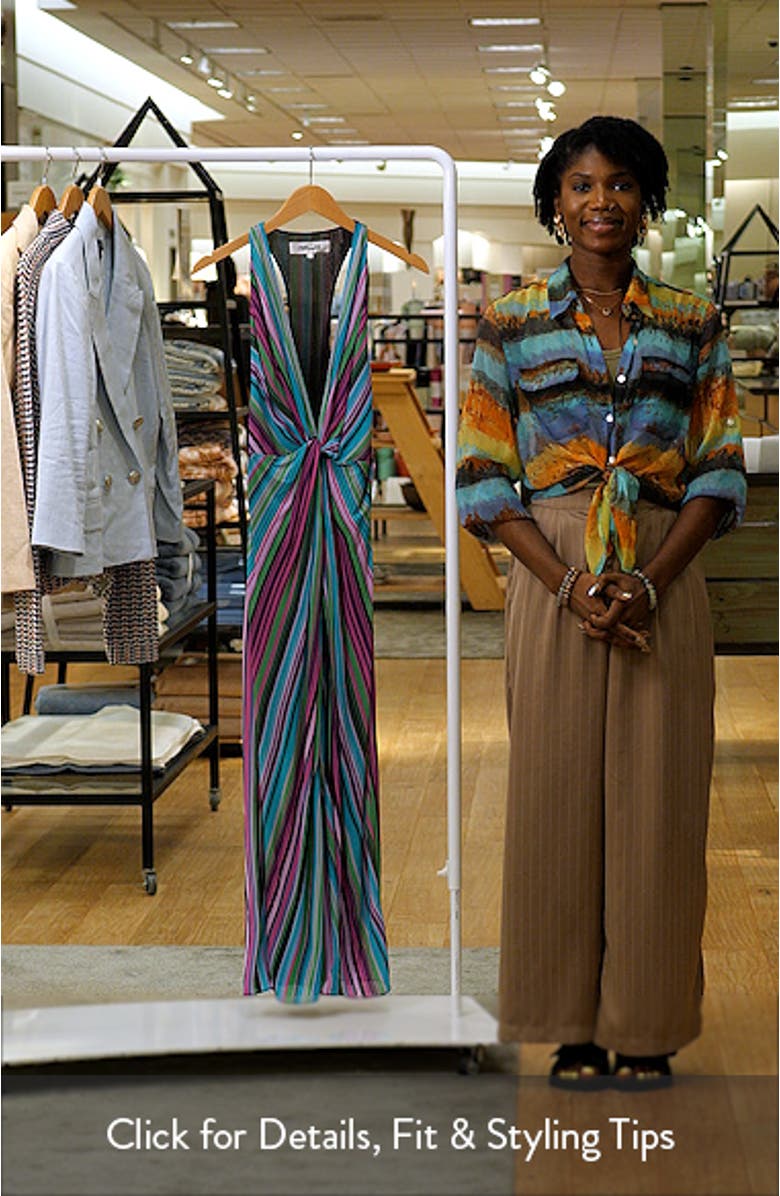 Zella Stripe Racerback Maxi Dress, sales video thumbnail