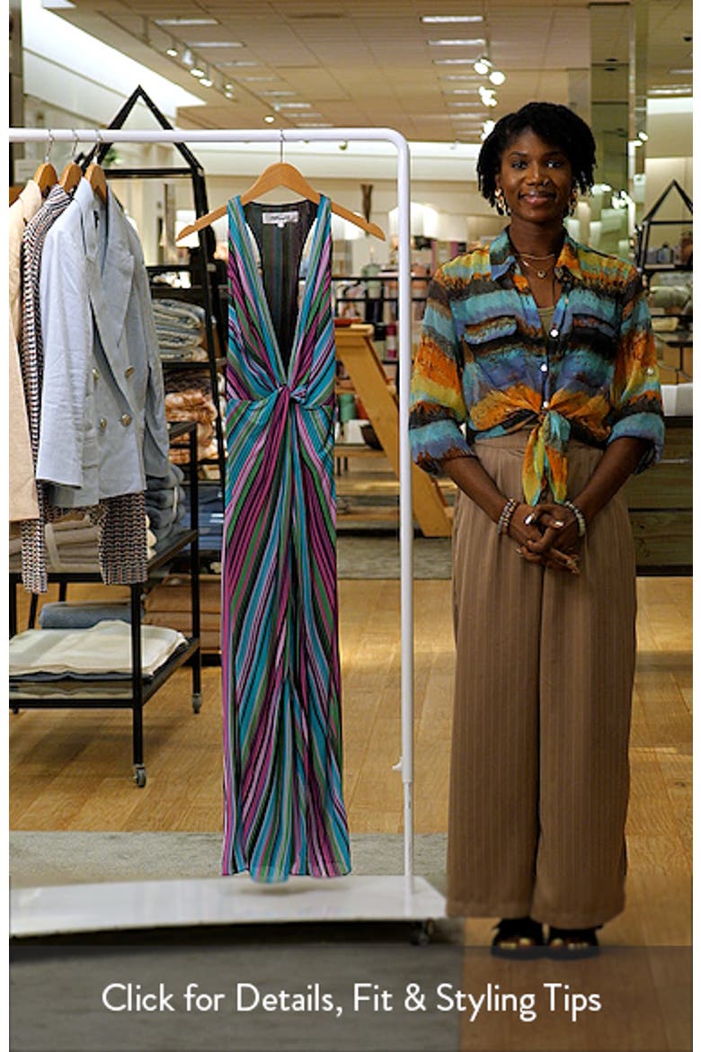 Zella Stripe Racerback Maxi Dress video