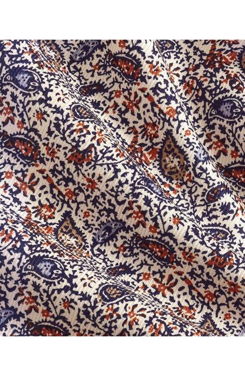 David Donahue Regular Fit Paisley Print Cotton Dobby Dress Shirt In Multi