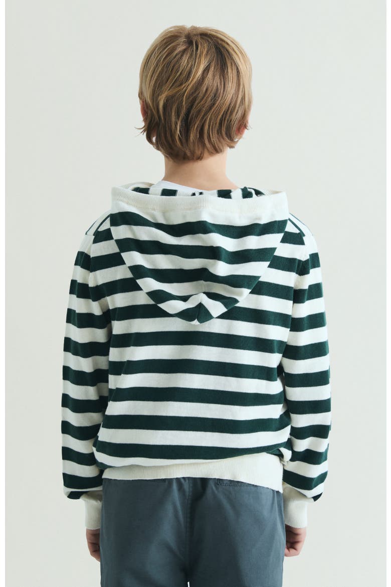 Kids Striped Hoodie, Alternate, color, GreenStripes