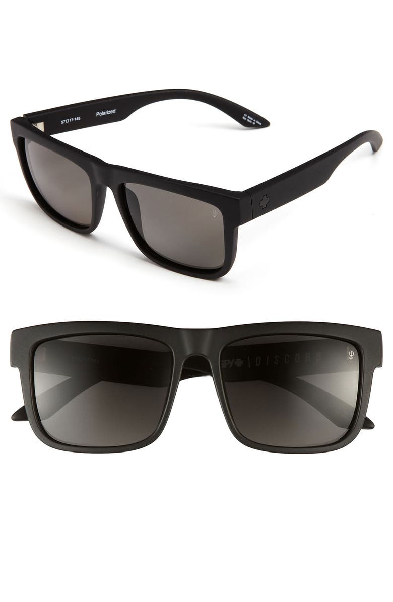 SPY Optic 'Discord' 57mm Polarized Sunglasses, Main, color, 