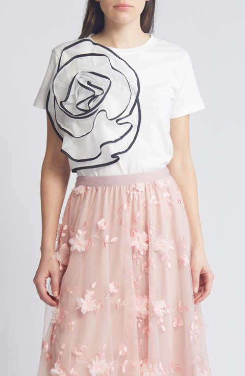 Florence 3D Flower T-Shirt