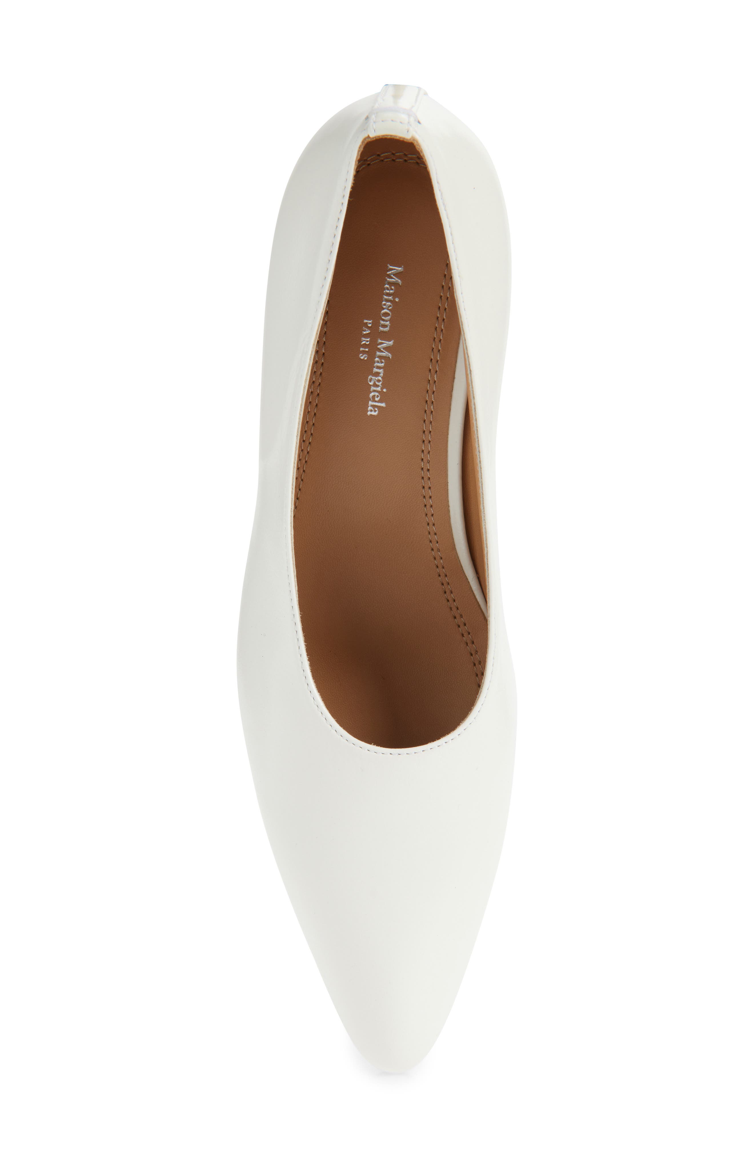 Wedge Pointed Toe Pump, Alternate, color, WHITE