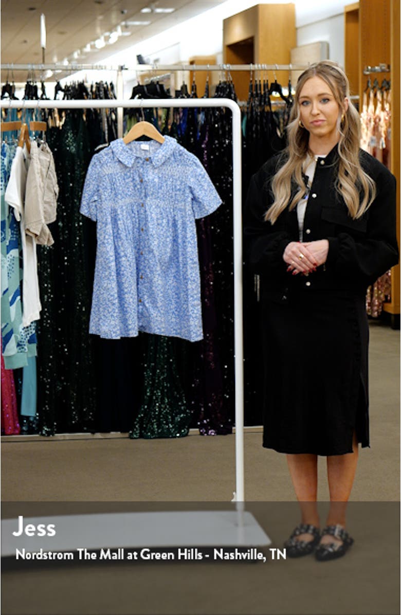 Kids' Ditsy Cotton Dress, sales video thumbnail