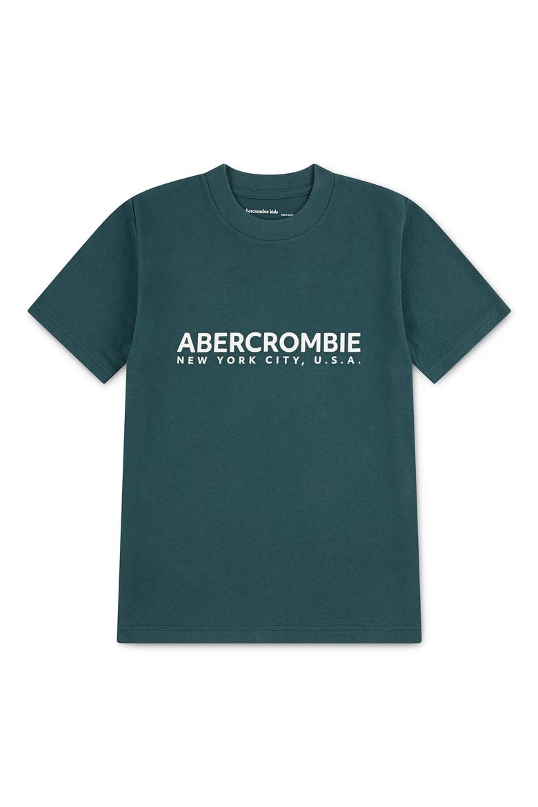 Kids' Emblem Cotton Blend Graphic T-Shirt, Main, color, E0OFOREST
