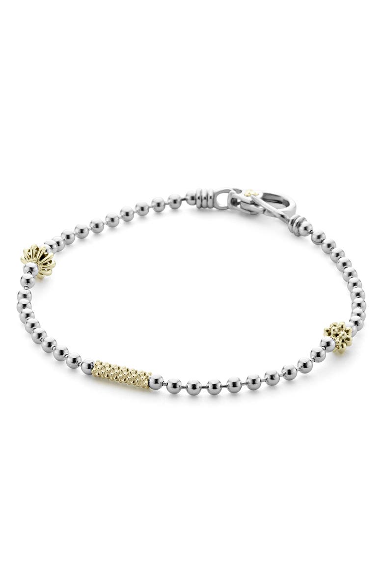 LAGOS Caviar Icon Single Strand Bracelet, Alternate, color, Silver