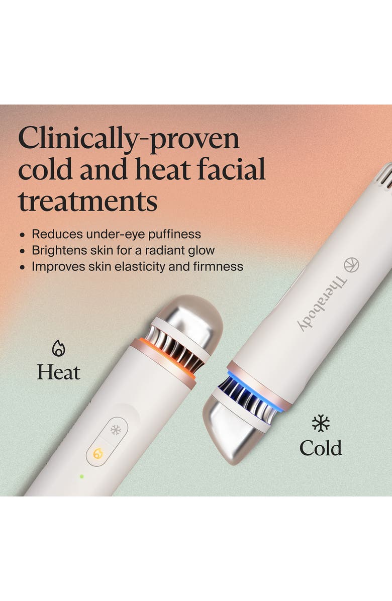 Therabody TheraFace Depuffing Wand, Alternate, color, White