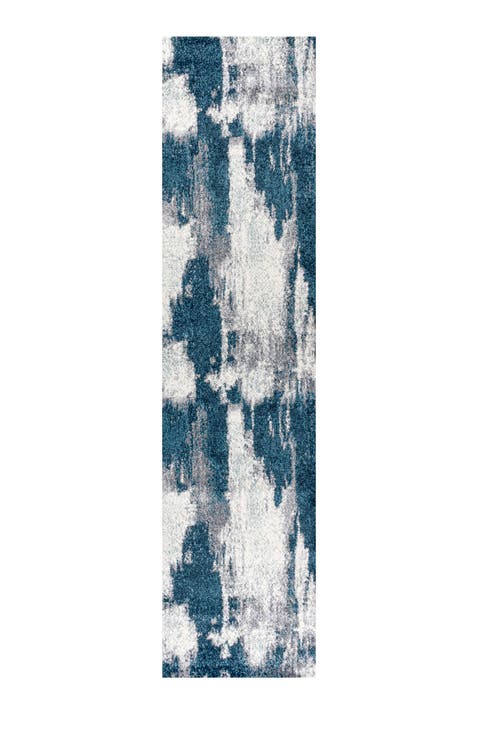 Zoe Contemporary Bohemian Abstract Marble Area Rug