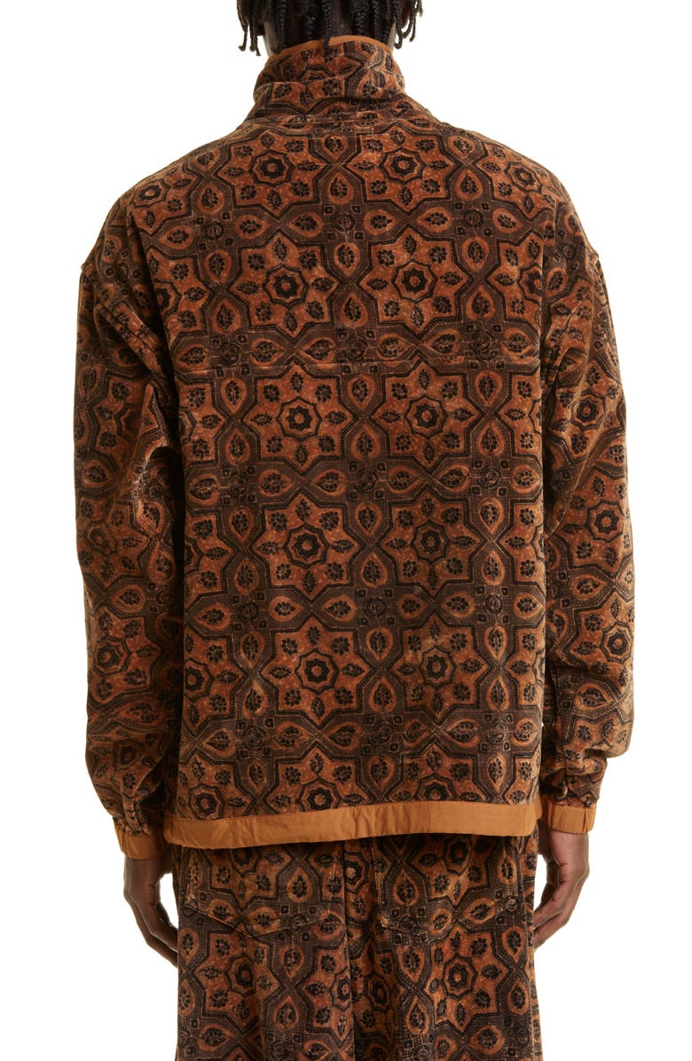 Story mfg. Polite Crochet Detail Organic Cotton Velvet Pullover, Alternate, color, 