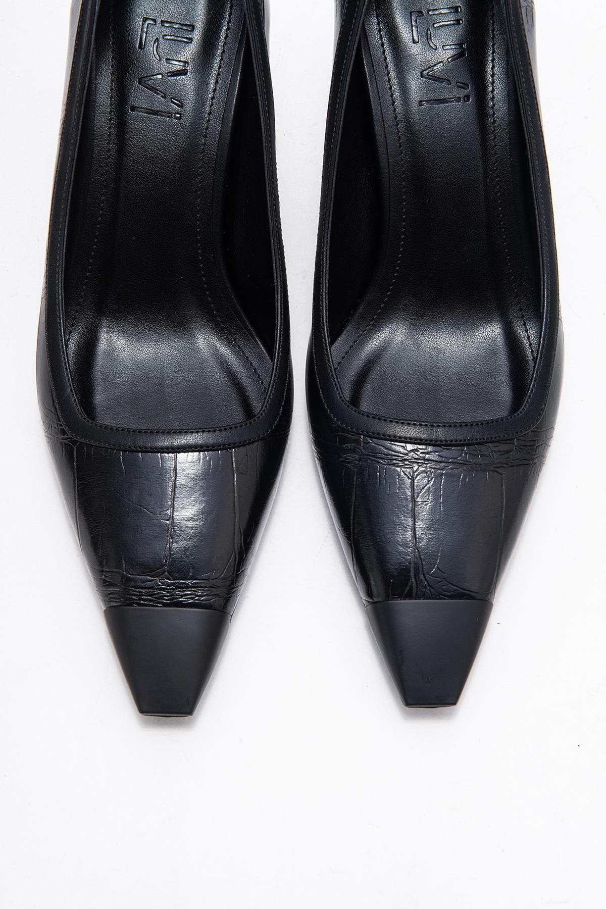 Rona Pointed Toe Pump, Alternate, color, Black Printed