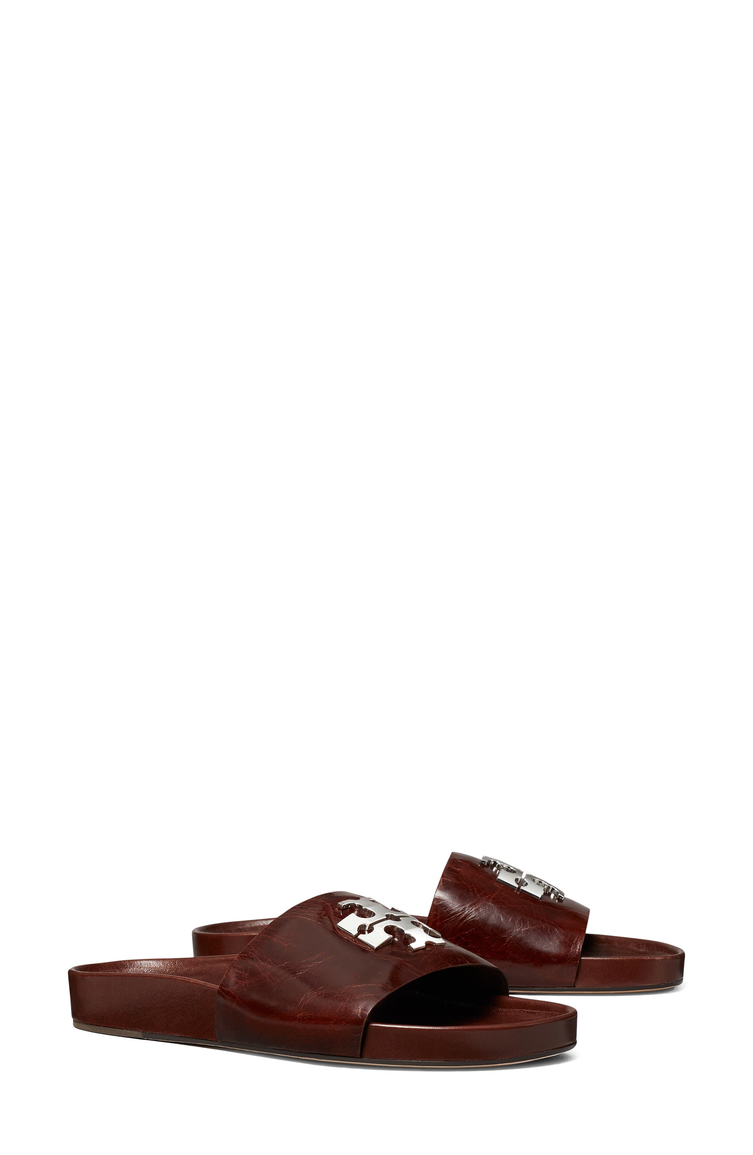 Tory Burch Charlie Sport Slide Sandal, Main, color, Papaya Seed