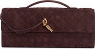 Bottega Veneta Long Andiamo Intrecciato Suede Clutch