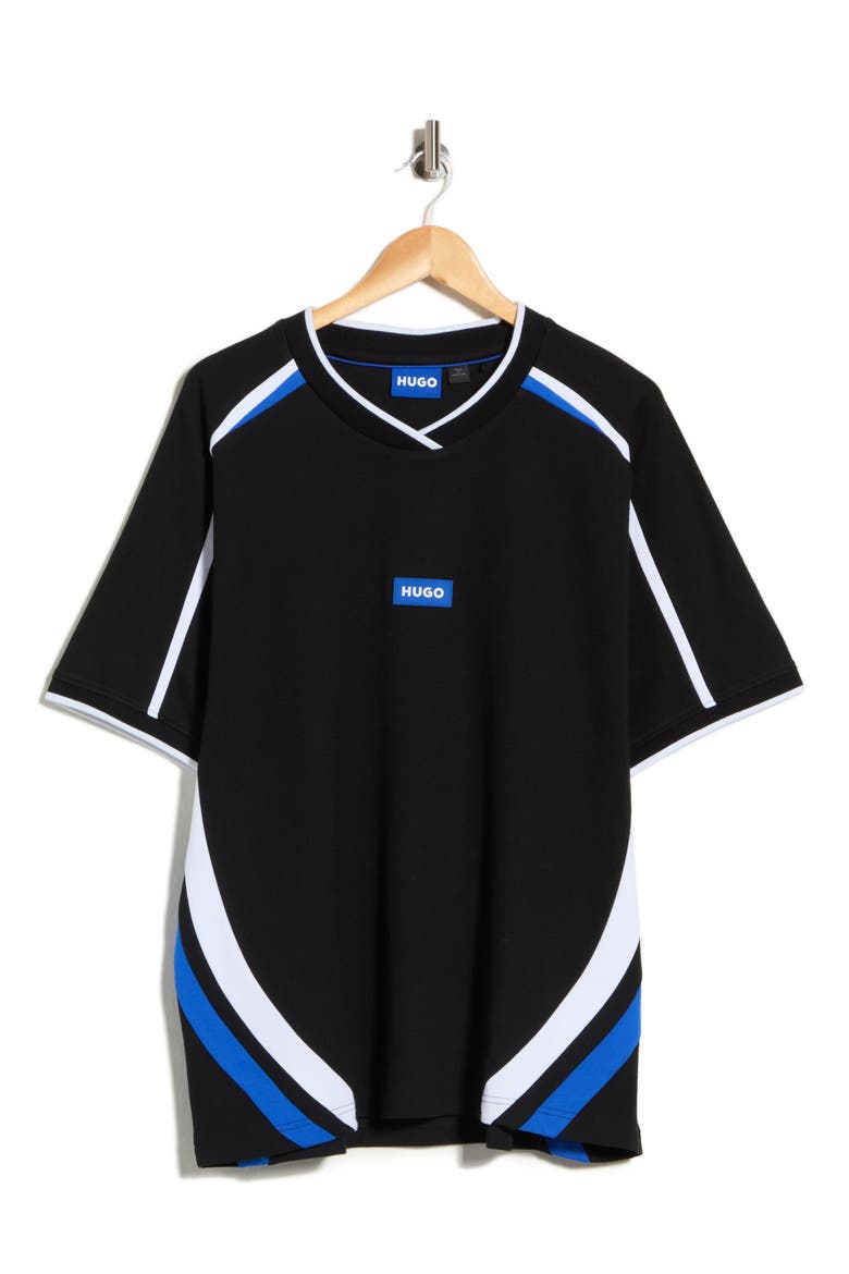Nalomat Stretch Cotton Jersey, Main, color, BLACK