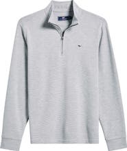 vineyard vines Saltwater Stripe Quarter Zip Pullover