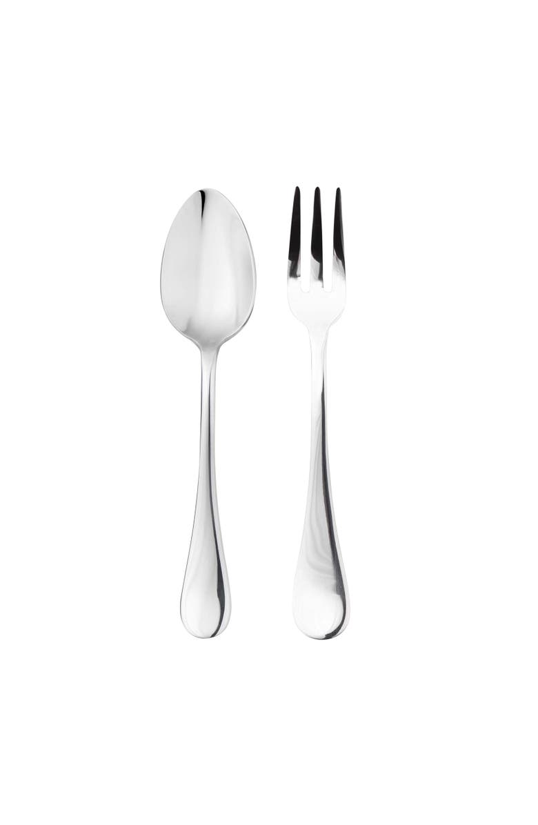 Mepra Brescia Serving Set - 2 Pieces, Alternate, color, Silver