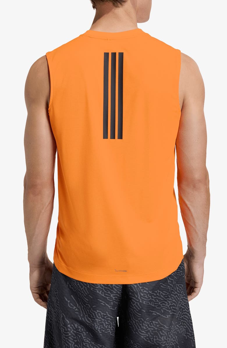 adidas D4T Power 3-Stripes Tank, Alternate, color, Pure Orange
