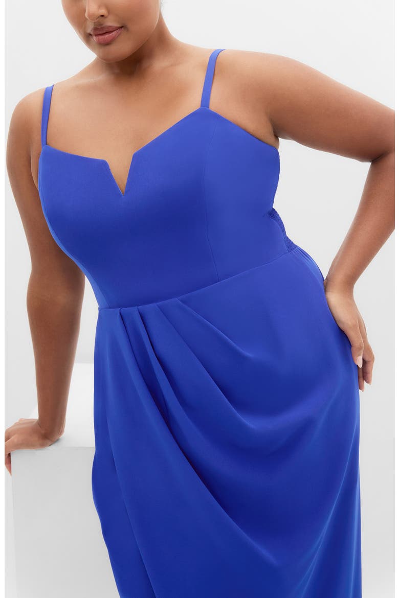 Sassy Flex Fit Tulip Midi Dress, Alternate, color, ULTRA BLUE