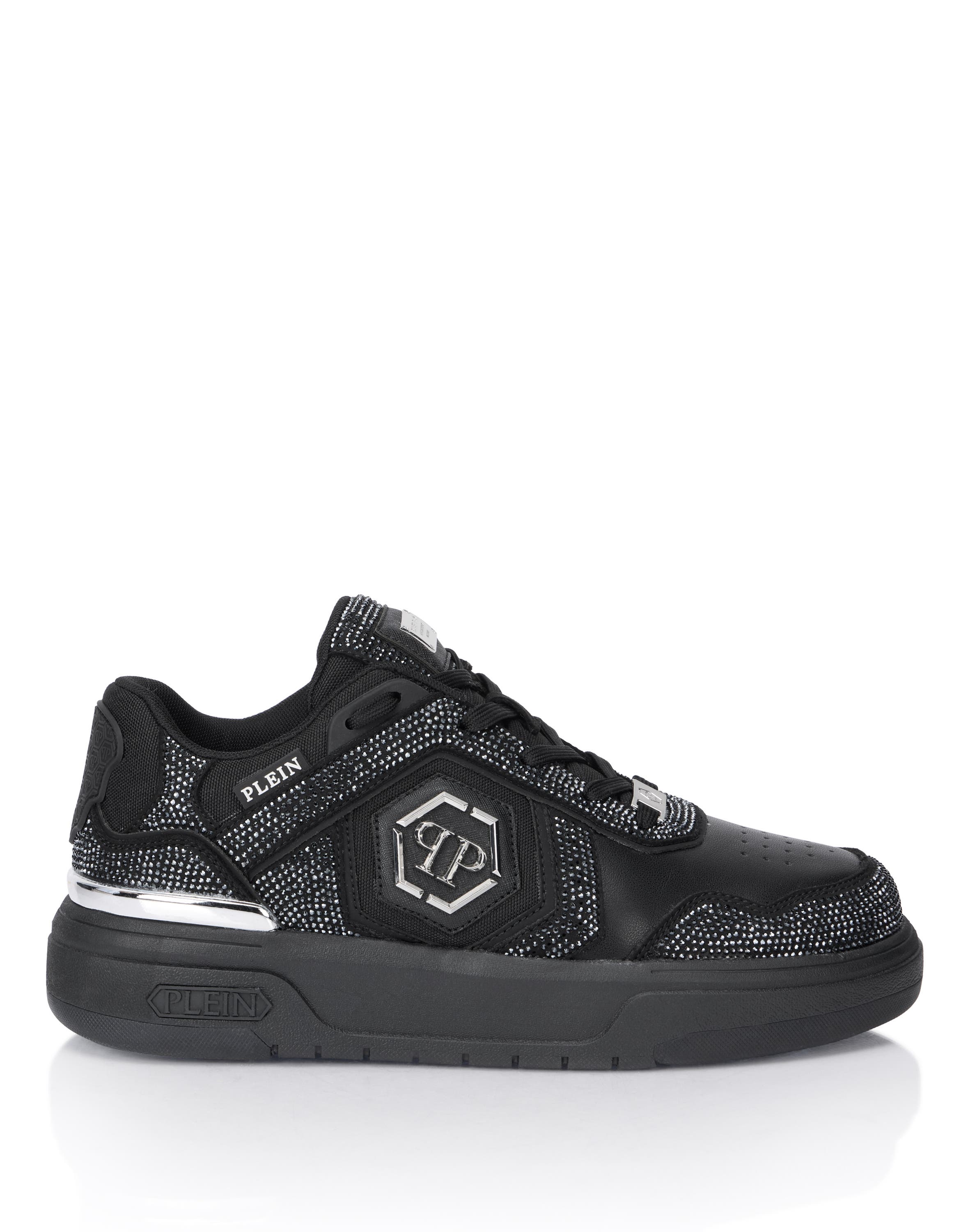 Low-Top Sneakers Sk8R Strass Unisex, Alternate, color, black/black