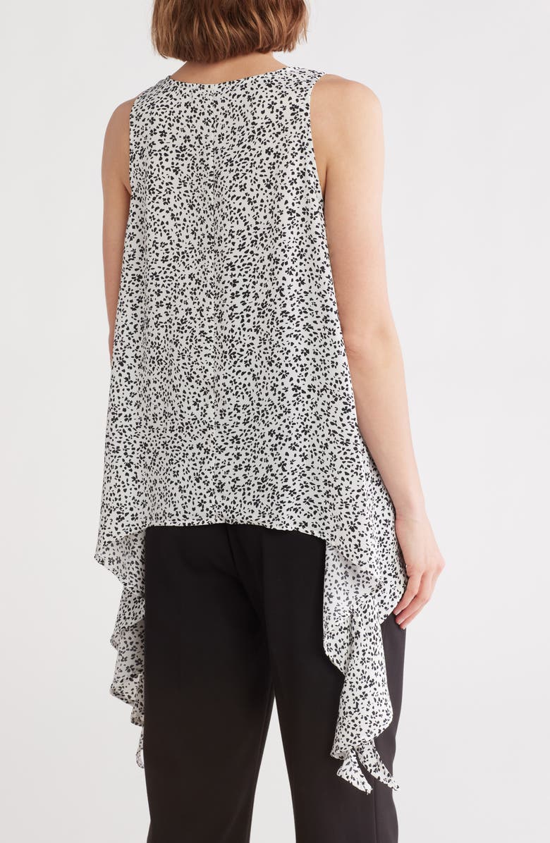 PATRIZIA LUCA Printed Wrap Top, Alternate, color, White