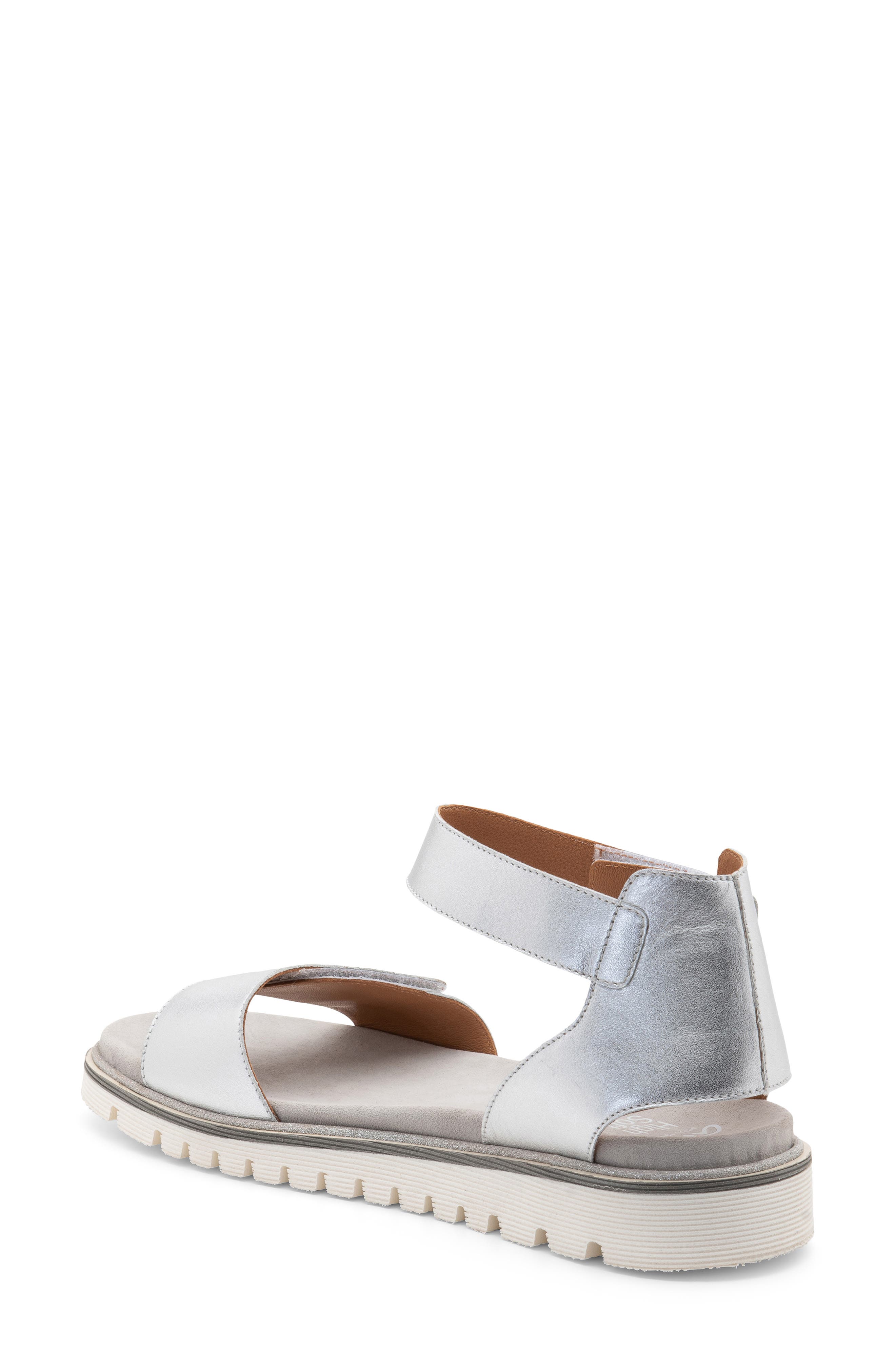 ara Kasandra Sandal, Alternate, color, Silver Metallic Calf