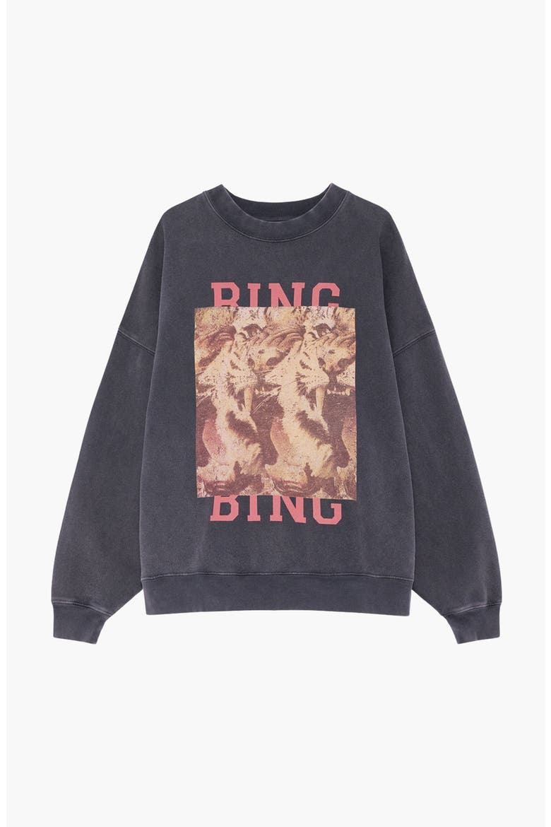 Miles Tiger Bing Sweatshirt, Alternate, color, Washed Black