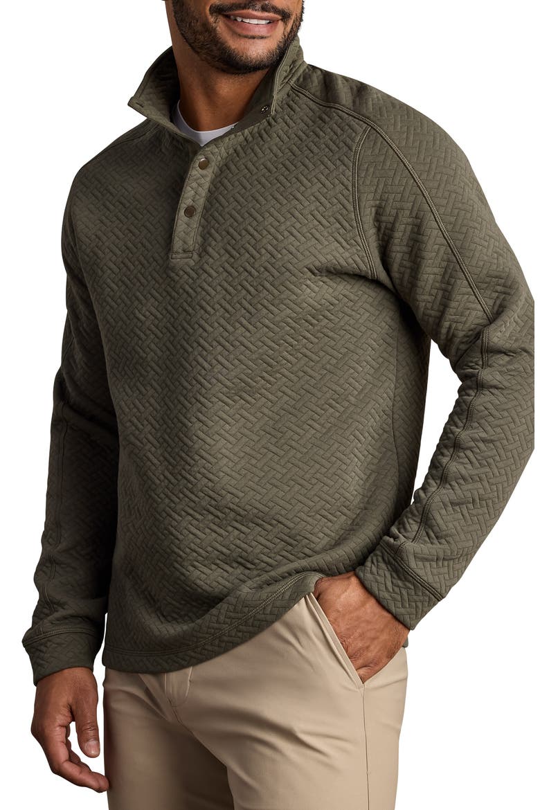 Weekend Quilted Pullover, Main, color, LICHEN GREEN