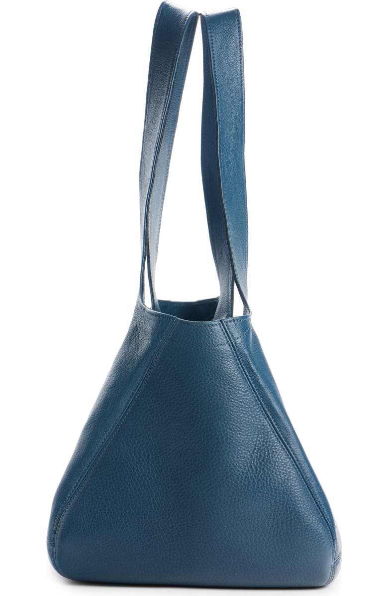 Chloé Medium Balloon Leather Tote, Alternate, color, Tapestry Blue