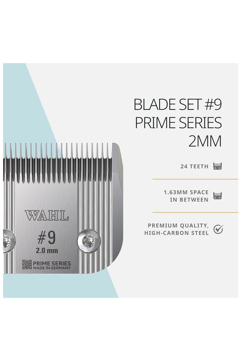Fine-tooth pet grooming blade 2.0 mm for horses, cats, and dogs, Alternate, color, Chrome