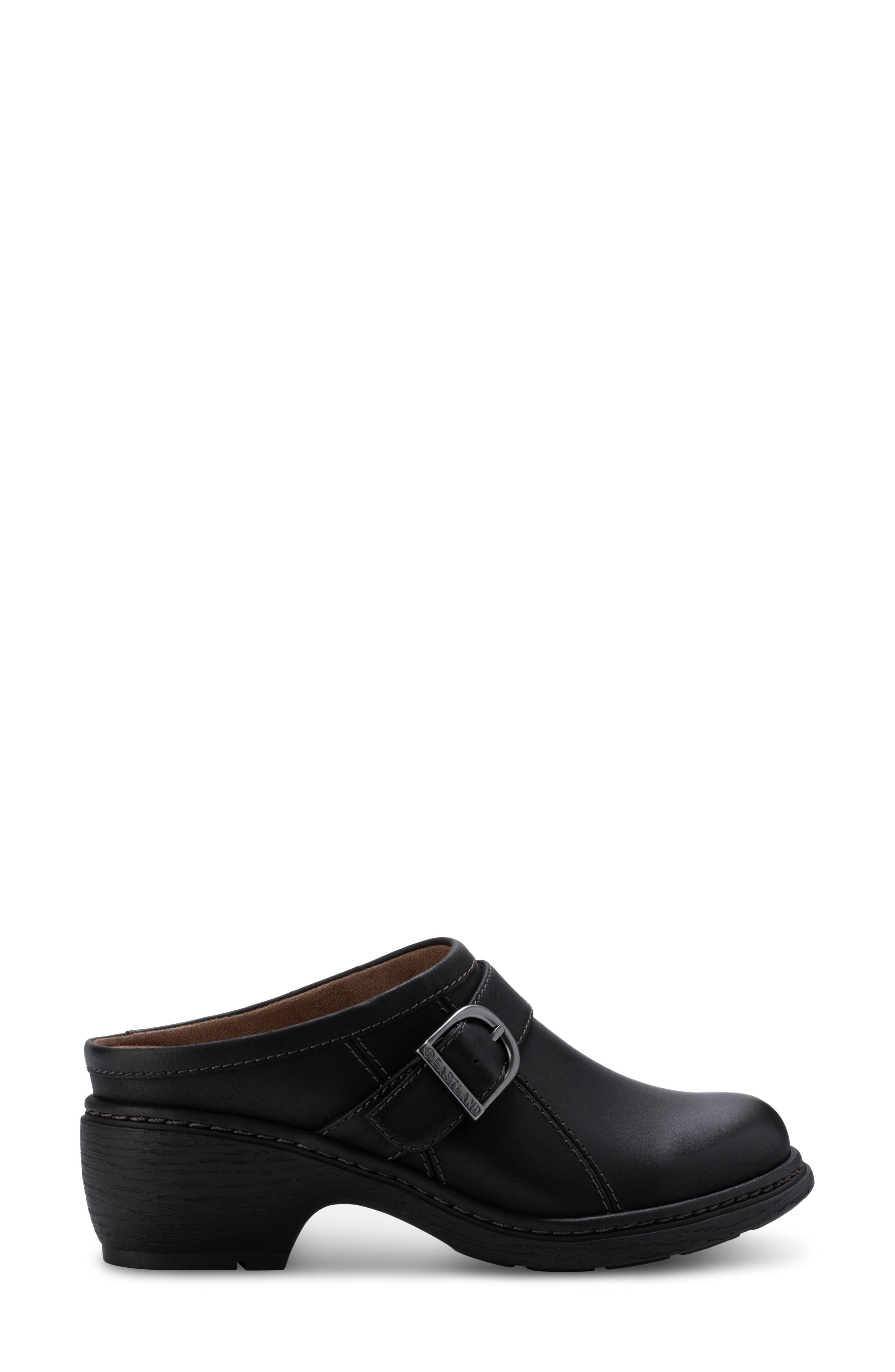 Eastland Cameron Buckle Mule, Alternate, color, Black
