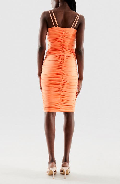 As By Df Leona Gathered Pencil Skirt In Apricot