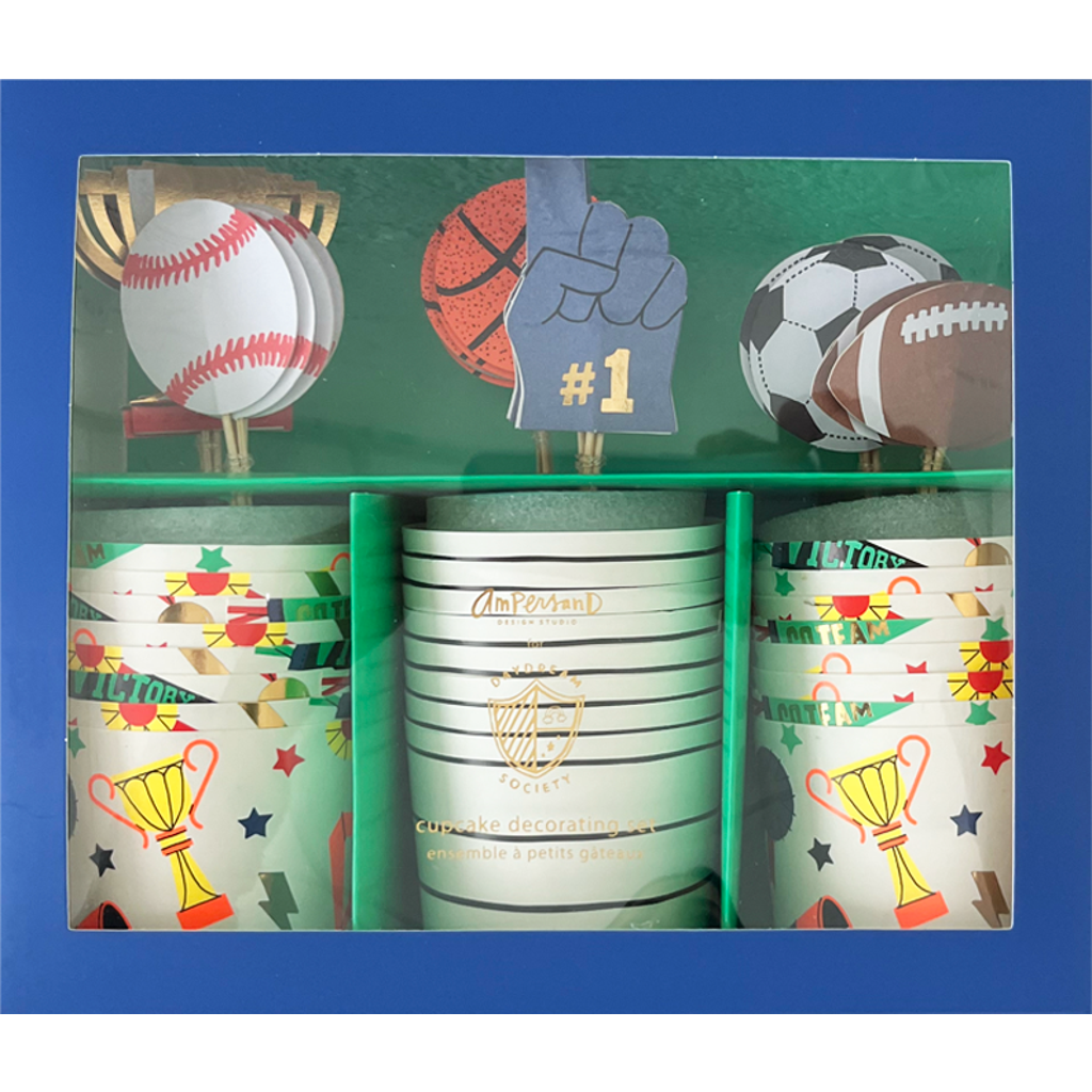 Daydream Society Sports Cupcake Decorating Set In Blue