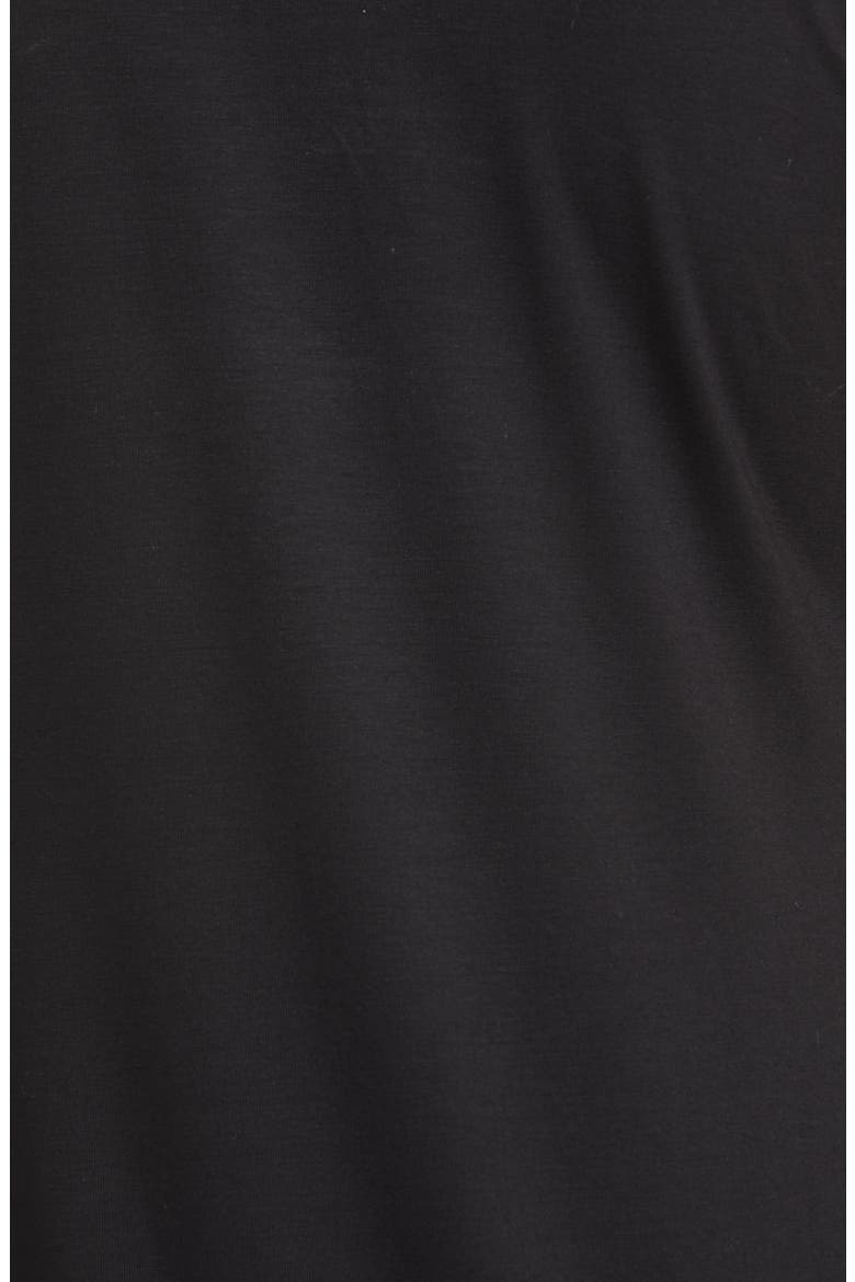 Crewneck Long Tank Top, Alternate, color, BLACK