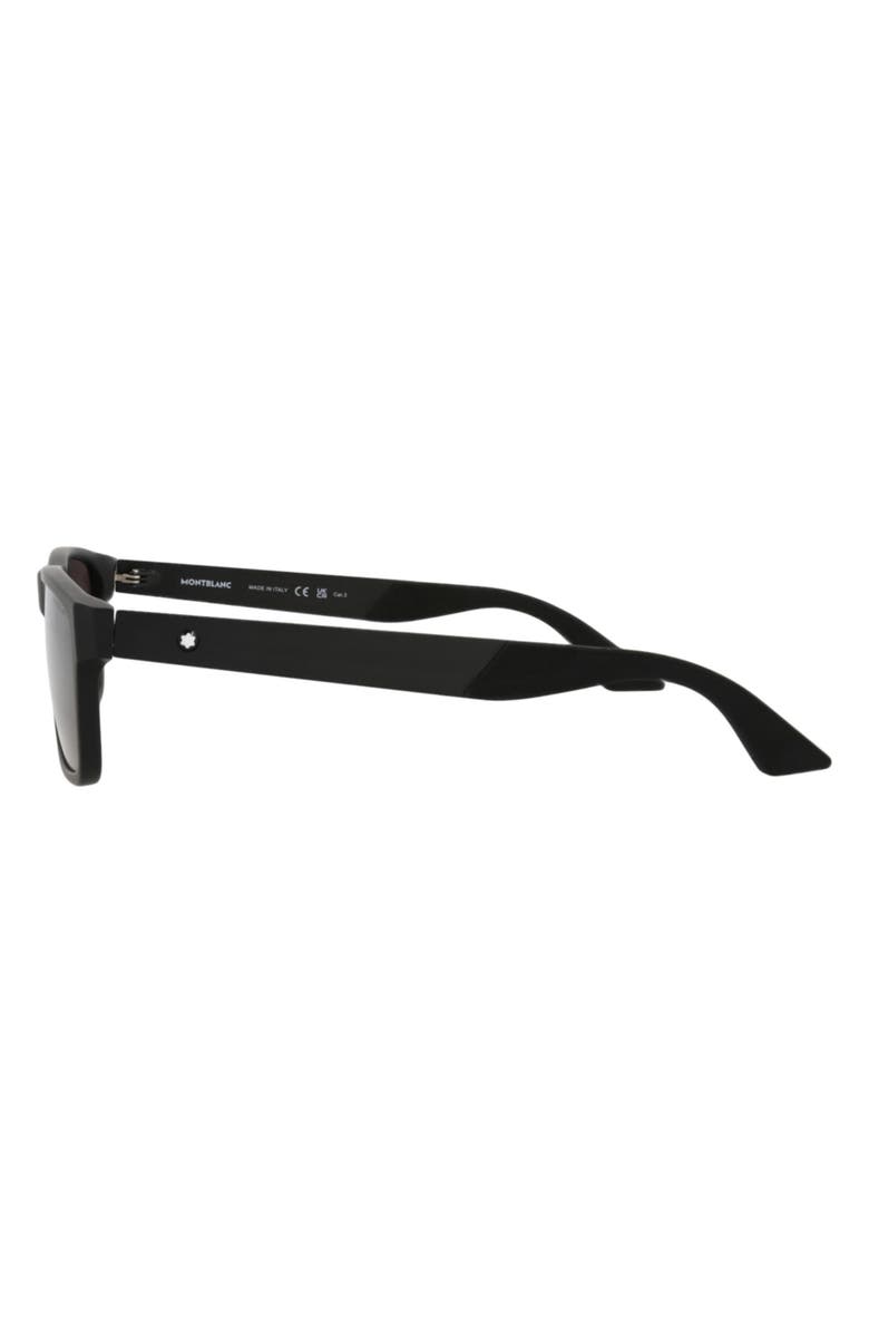 Montblanc 56mm Square Sunglasses, Alternate, color, Black Grey