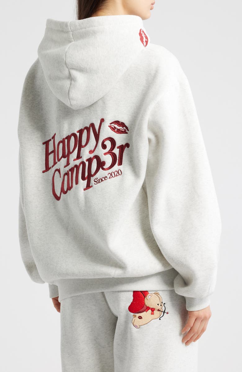 HAPPY CAMP3R Sweet Like Cherry Embroidered Hoodie, Alternate, color, Heather Gray