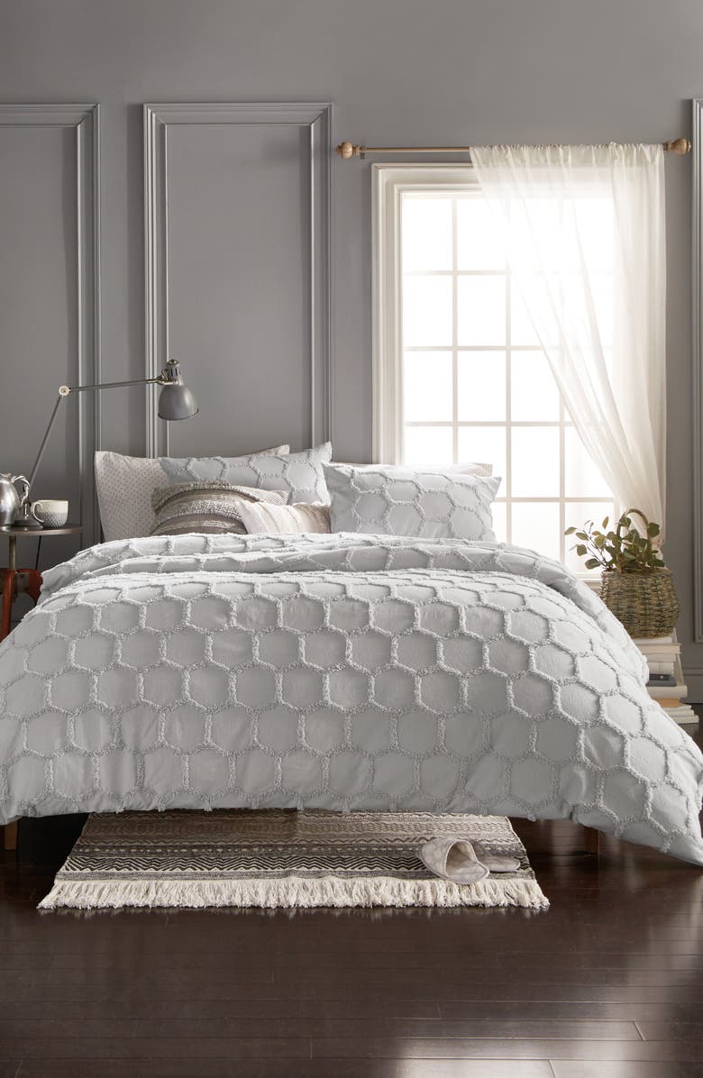 Murmur Living Chenille Honeycomb Comforter & Sham Set, Main, color, 